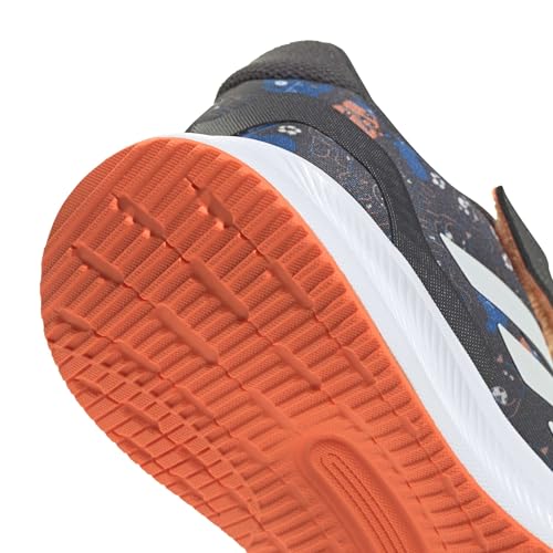 Image of adidas Kids' Marvel Run Falcon 5 Elastic Lace & Strap Shoe