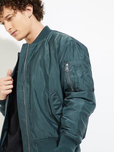 Image of Max Men's Polyester Standard Length URB N MA1 Bomber Jacket