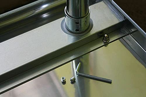 Image of AmGood Stainless Steel Table with Drawer | Commercial & Residential Kitchen Laundry Garage Utility Bench | NSF Metal Prep Table (Stainless Steel Table + Drawer, 84 inch Long x 24 inch Deep)