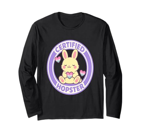 Certified Hopster Cute Bunny Pride Pastel Heart Graphic Tee ����T�V���c