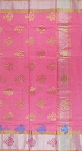 MAHENDRA KOLI CHANDERI pink chanderi silk saree – image 3