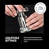 COLE & MASON Tap Salt and Pepper Grinder Set - Acrylic Mills Include Precision Mechanisms and Premium Sea Salt and Peppercorns