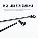 Raflot SCX10 Drive Shaft 2pcs 68-229mm Cut to Length Stainless Steel Driveshaft for 1/10 RC Crawler LCG Rig Sportys Scalers GSPEED Capra SCX10 Pro Element DIY SCX10(Black)