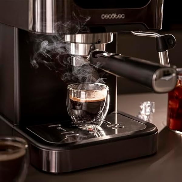 Кофемашина Cecotec Espresso Power Espresso 20 Coldbrew. Эспрессо и капучино холодный кофе давление 20 бар поворотный паровой носик профессиональное качество в домашних условиях.