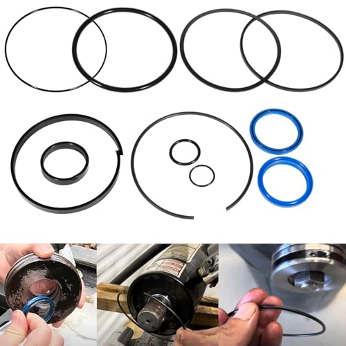 Image of Hydraulic Log Splitter Cylinder Rebuild Seal Kit Suitable for 4.5 inch Bore x 1.75 inch Rod Cylinder