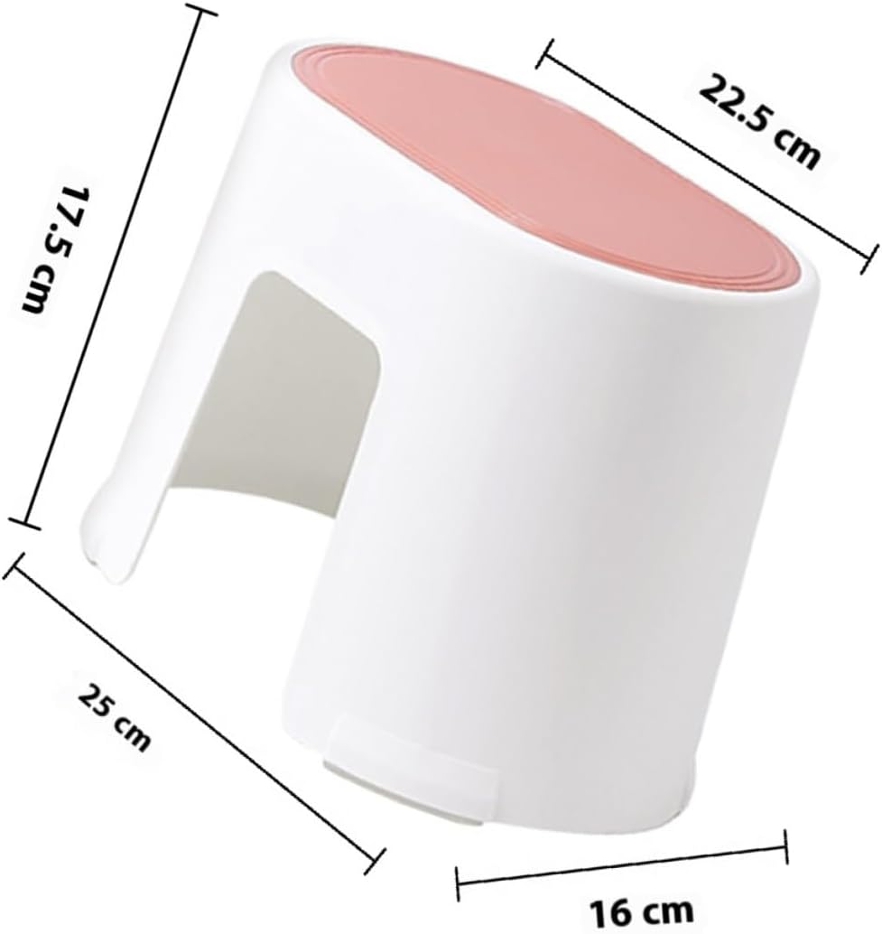 2pcs Small Non-Slip Plastic Foot Stepping Stool Bathroom Safety Aid for Toilet Use and Squatting Support