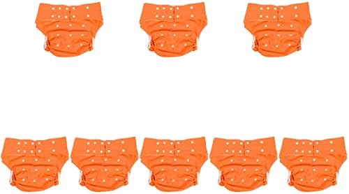 8 Pcs Adult Diaper Pants Reusable Adult Nappy Reusable Women Diapers Mens Maternity Underwear Postpartum Waterproof Adults Cloth Diapers Pul Tarpaulin Special Briefs Men’s