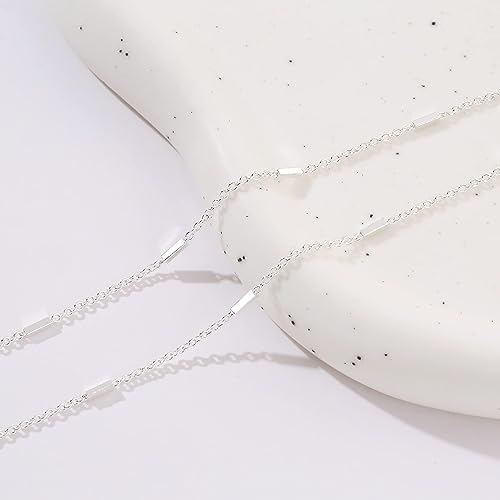 Venoco Layered Ankle Bracelets For Women Girls Silver Anklet Waterproof Anklets Layered Link Chain Anklet Minimalist Silver Chain Anklets Jewelry Gift For Girls #TOP4
