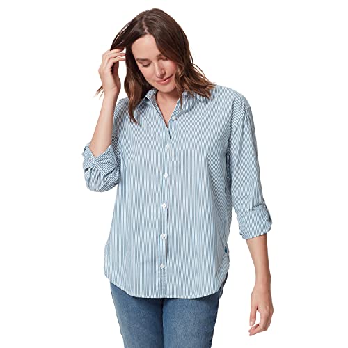 Image of Gloria Vanderbilt Women's Amanda Oversized Button Down Shirt with Roll-tab Sleeves