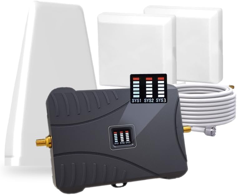 Image of Cell Phone Booster for Home & Multi-Room,Up to 9000 sq ft,Cell Phone Signal Booster for Band 5 /12 /13 /17,Boost 5G 4G Data for All U.S. Carriers FCC Approved Cell Signal Booster