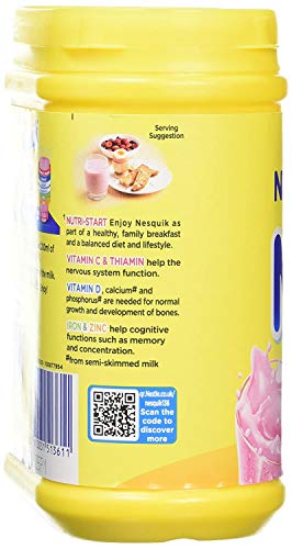 Nesquik Nestle Strawberry Milk Drink Mix, 500 g