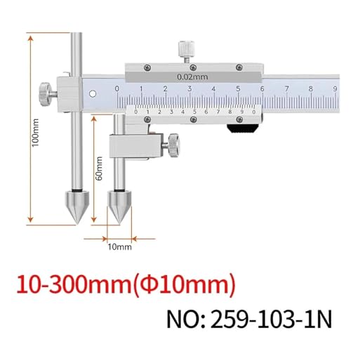 Calibrador Vernier de Acero Inoxidable 10-300mm miniatura 2