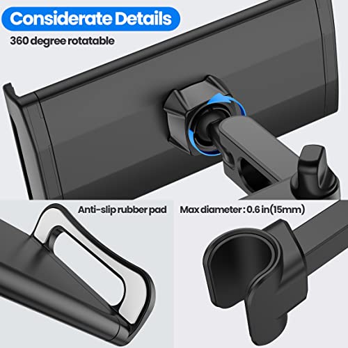 Tablet Halterung Auto,Tablethalterungen Auto - Ausziehbare KFZ Tablet Halter Kopfstütze,Universal 360° DrehungTablet Kopfstützenhalter für iPad,Switch,Sumsung Tab,Smartphone und 4,7-13 Zoll Geräte