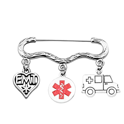 Insigne EMT en acier inoxydable de style minimaliste par PLITI