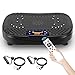 SAVEYOUR Vibrationsplatte für Zuhause - Rüttelplatte mit 120 Stufen & 5 Modi, mit Widerstandsbändern & Fernbedienung, für Fettverbrennung Muskelaufbau Figurformung ideal für Zuhause Home Gym(Schwarz)