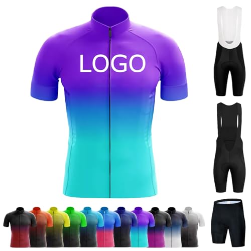 COITROZR Maillot Ciclismo Personalizado para Hombre & Mujer Ropa Ciclismo Mountain Bike de Ligero Secado Rápido con Logotipo del Equipo(H)
