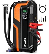 AstroAI S8 Air Démarreur Batterie Voiture 1500A + Gonfleur Pneus 150 PSI - 5 En 1 Portable Essence Diesel