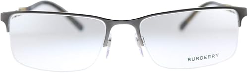 Miniatura 2 de Burberry BE 1282 1008 - Lentes sin borde de metal cepillado de 2165in Plomizo cepillado 55-18-145