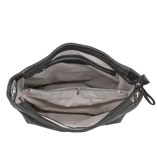 Image of Hobo Shoulder Bag with Big Snap Hook Hardware