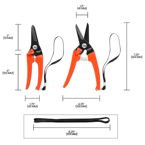 Tijeras Zenport Q91 para podar tallos y cascos, 7.25 pulg. miniatura 6