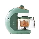 OMVOVSO Preparador De Alimentos para Bebés 5 En 1 Alimentos para Bebés, con Mezclas De Vapor Shawing Industrial Gentle Steamlegarden Mezclando Calentamiento,Verde