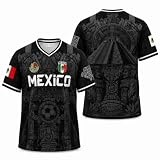 Mexico Soccer Jersey - World Cup Jersey 2026 Short Sleeve Tops Crewneck Graphic Sports Tee Soccer Gift for Fans,08-Dark Green Medium