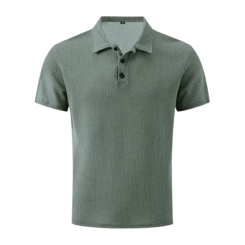 Polos Manga Corta Hombre, Polo Verano, Tenis Trekking Slim Fit Camiseta Vestir Poliester Fitness Camisetas Elásticas Tecnica Antisudor Basica Deportivo Camisas Camisas Hombre Manga Corta, L