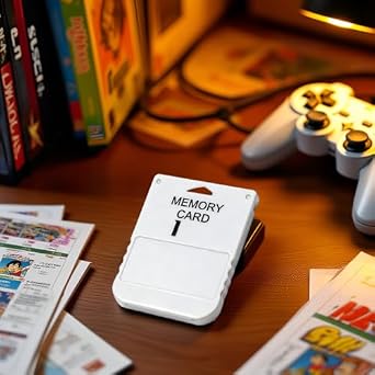 1MB Memory Card for PS1 Game Console Fast Read Write, Lightweight ABS Material Game Saving Card Compatible with PS1 Classic Game Systems