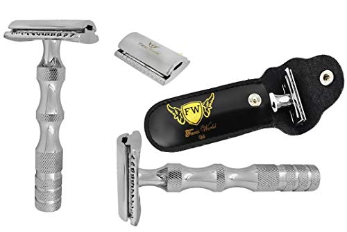 Focus World - Maquinilla de afeitar de doble filo, no incluye cuchillas