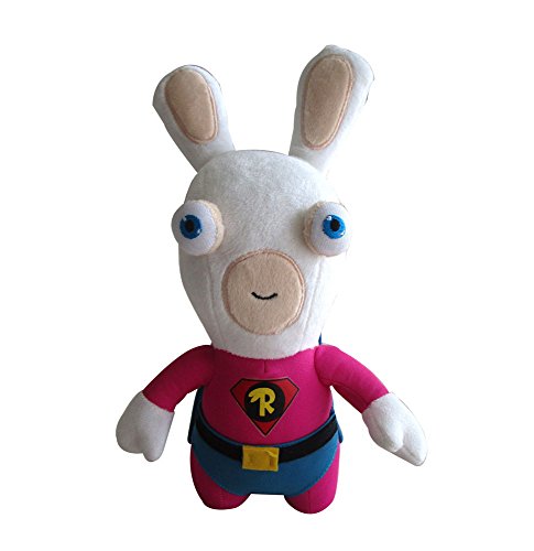 Ubisoft Rayman Raving Rabbids - Conigli pazzi - Supereroe di peluche da 28 cm - dai 3 anni in su