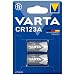 VARTA Batterien CR123A Lithium Rundzelle, 2 St&uuml;ck, 3V, Spezialbatterien f&uuml;r elektronische Kleinger&auml;te, mit langanhaltender, h&ouml;chster Leistung