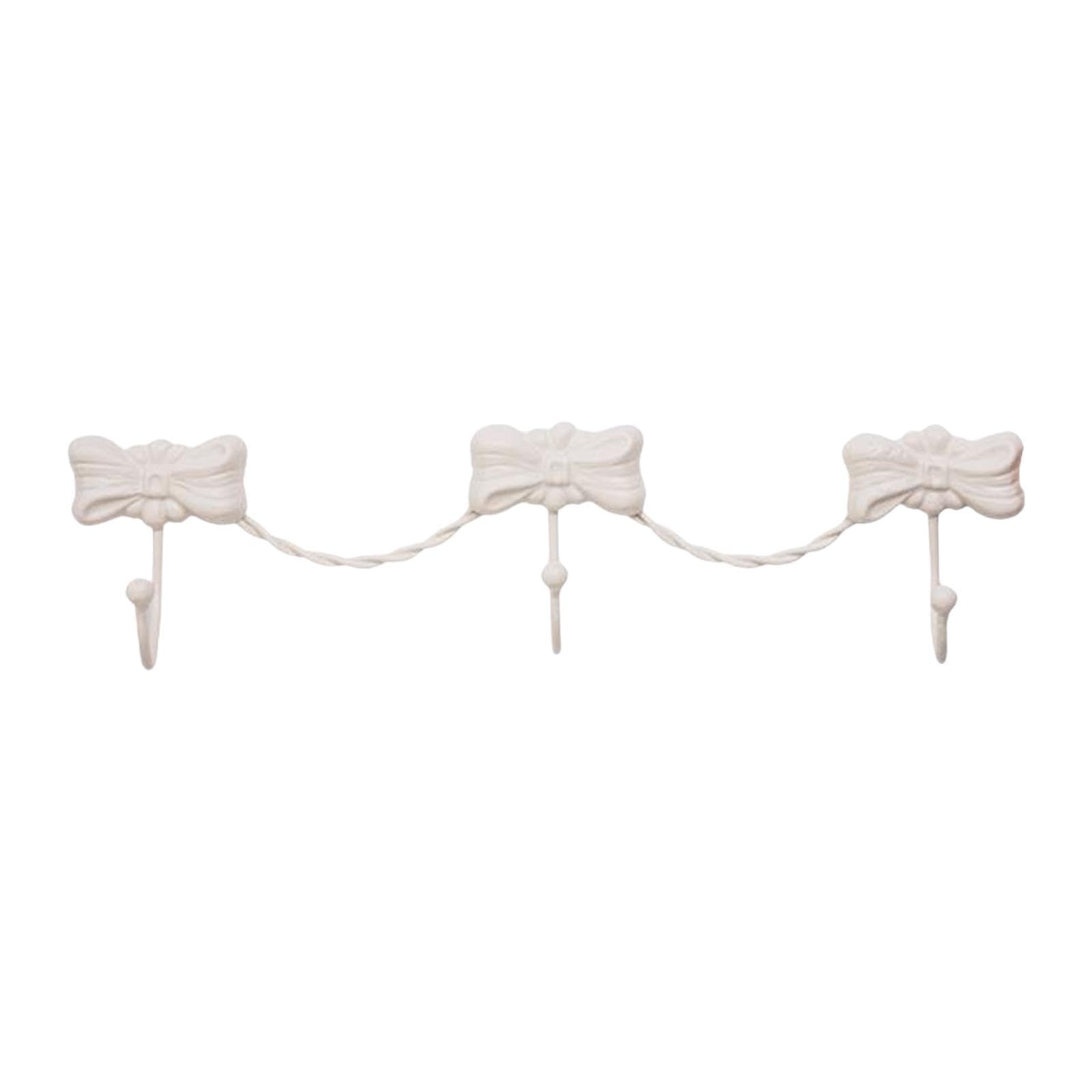 Porte-manteau mural blanc en fer contemporain pour couloir