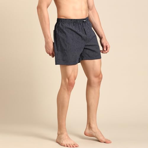 Image of Pepe Jeans Men's Cotton Boxer Shorts Relaxed Fit Striped Boxers (Pack of 2)
