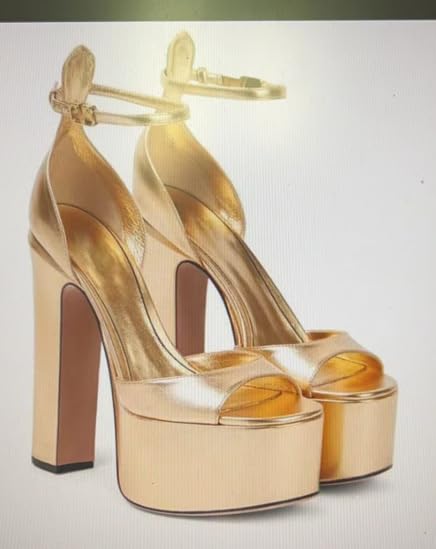 Women's Platform Chunky Heels Round Toe Toe Sandals Heels for Women Ankle Strap Sexy Evening Dress Pump Sandals2