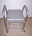 MedMobile® Aluminum Portable Commode Shower Wheelchair with Toilet Style Seat and Cover
