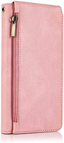 Étui à rabat iPhone 14 en cuir premium rose gold finition orfevrerie