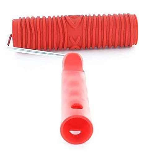 Rullo Per Pittura Con Motivi Decorativi, 17,8 Cm, Per Fai Da Te, Imitazione Del Legno, Goffratura, Con Manico In Plastica, Per Finiture Artistiche Delle Pareti - 4