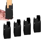 ❤【NUTZBARER PLATZ SCHAFFEN】- Fügt zusätzliche Höhe hinzu, nicht nur Stauraum unter den Betten, sondern auch zusätzliche Höhe, damit Staubsauger oder Roboterstaubsauger flexibler arbeiten können. Sie erleichtern auch älteren Menschen das Ein- und Aussteigen aus dem Bett. Erhöhen Sie die Höhe von 2/4 Zoll auf Betten, Sofas, Sesseln, Tischen, Sofas und anderen schweren stationären Möbeln, um Schulter- und Nackenschmerzen zu vermeiden, die durch eine niedrige Möbelhöhe verursacht werden