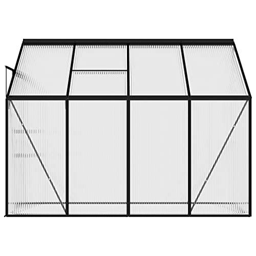 Yeziyiyfob 8X4X6.3 Ft Greenhouse Plastic Shed Green House For Plants Greenhouses For Outdoors Outside Heavy Duty Prefab House Garden Shed Aluminum Frame Polycarbonate Panels Uv-Resistant 177 Ft³ #TOP4