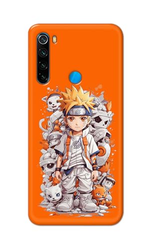 Image of PRINTFIDAA Printed Hard Back Cover Case for Mi Redmi Note 8 Back Cover (Famous Anime Cartoon Character) -112