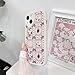 Lovmooful Compatible for iPhone 13 Case Cute Flower Floral Bow Strawberry with Love Lens Bumper Protector for Girls Women Soft TPU Shockproof Protective Girly for iPhone 13-Lace Flower
