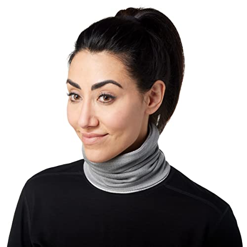 Smartwool Thermal Merino Reversible Pattern Neck Gaiter | Merino Wool Neck Warmer For Men And Women, Light Gray Mountain Scape, One Size #TOP2