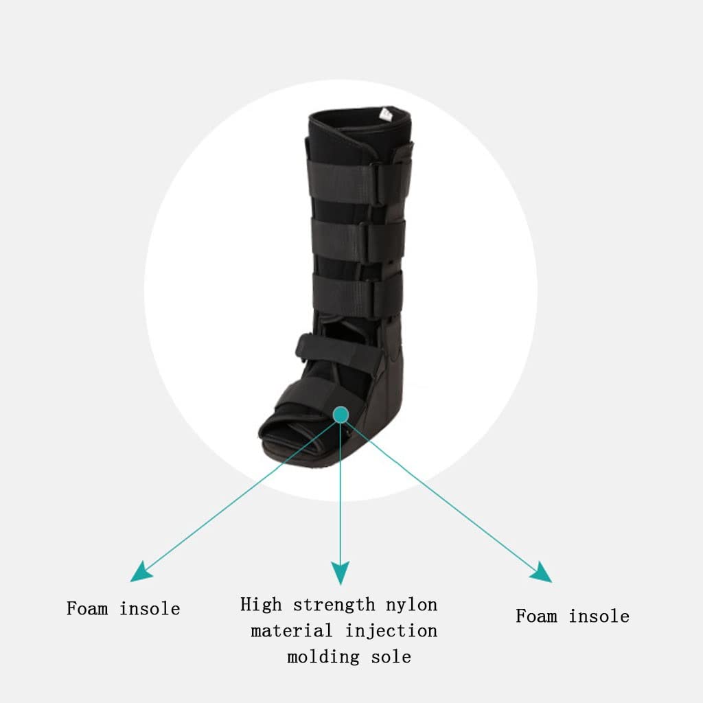 PYTHIC Bota CAM Walker Bota Ortopédica Estándar con Material de Nylon de Alta Resistencia Bota de Fractura de Tobillo para Fracturas de Pie, Esguinces (Size : L)