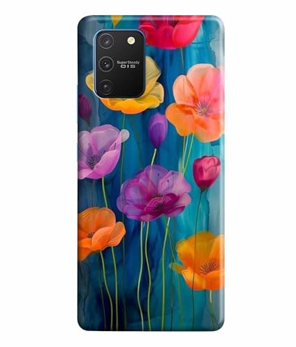 Image of Printed Hard Back Case Cover & Compatible for Samsung Galaxy S10 Lite | Flower Vector Art (Multicolor) - D1193