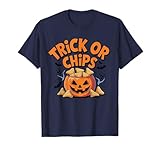 Trick or Chips Funny Halloween Nacho Foodie By NKR