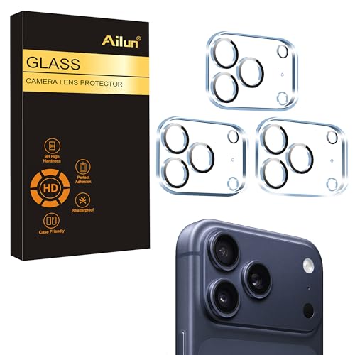 Ailun 3 Pack Camera Lens Protector for iPhone 17 Pro,Tempered