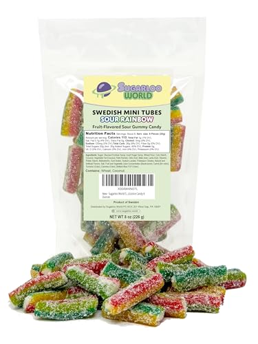 Sugarloo World Swedish Sour Licorice Bites 8 oz miniatura 1