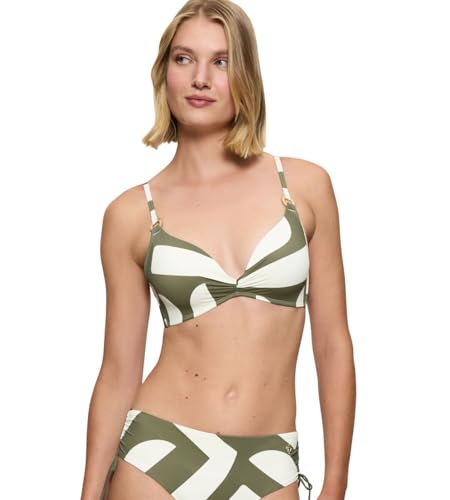 Top bikini imbottito con scollatura a cuore