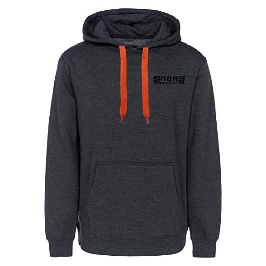 SNORS hoodies – huvtröja ORANGE – platt band för huva