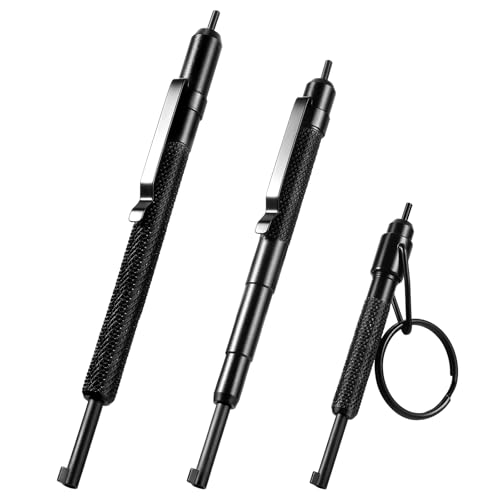 ESENHARBER Handcuff Key Set of 3 Universal Durable Pocket Keychain Cuff Key Different Sizes 5.1 4.75 and 3.6 for Professional Training & Emergency Use